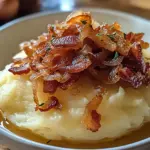 Purée lardons caramélisés