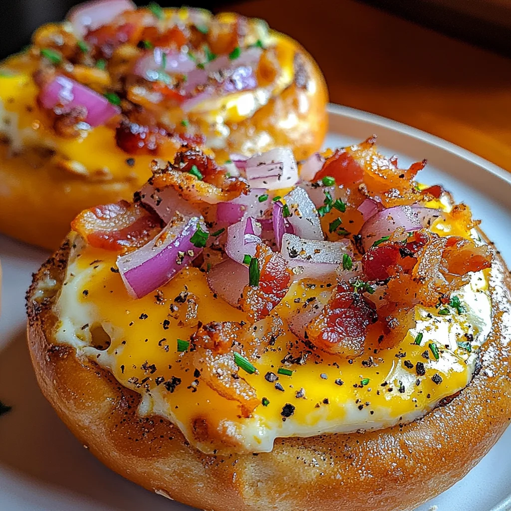 Quiche bagels pour déjeuner