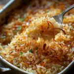 Riz au beurre et oignons