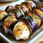 Rouleaux d'aubergines au chèvre