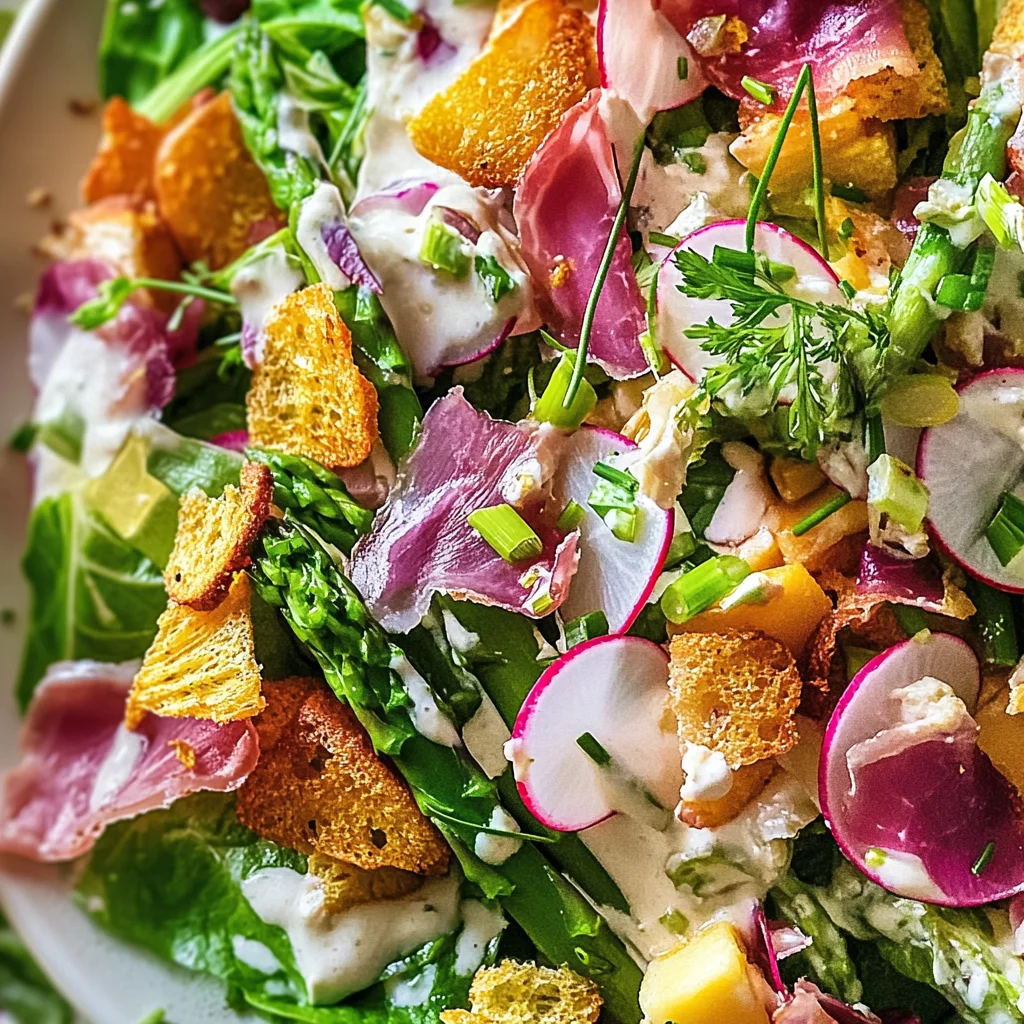Salade César aux légumes