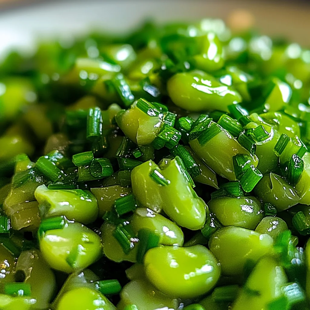 Salade gourganes et vinaigrette