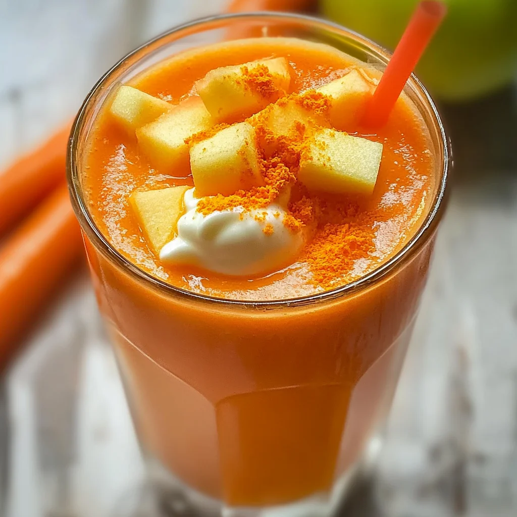 Smoothie détox pomme carotte