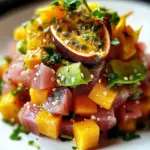 Tartare thon mangue avocat