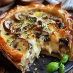 Tarte filo champignons raclette
