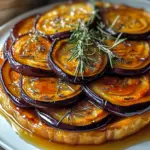 Tarte tatin aux aubergines