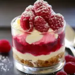 Tiramisu framboises et biscuits roses