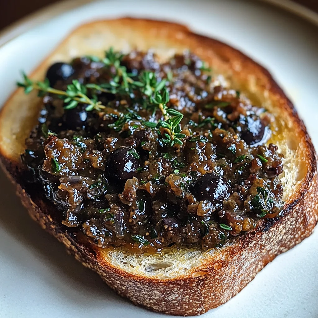 Toast à la tapenade maison