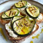 Toasts courgettes et ricotta