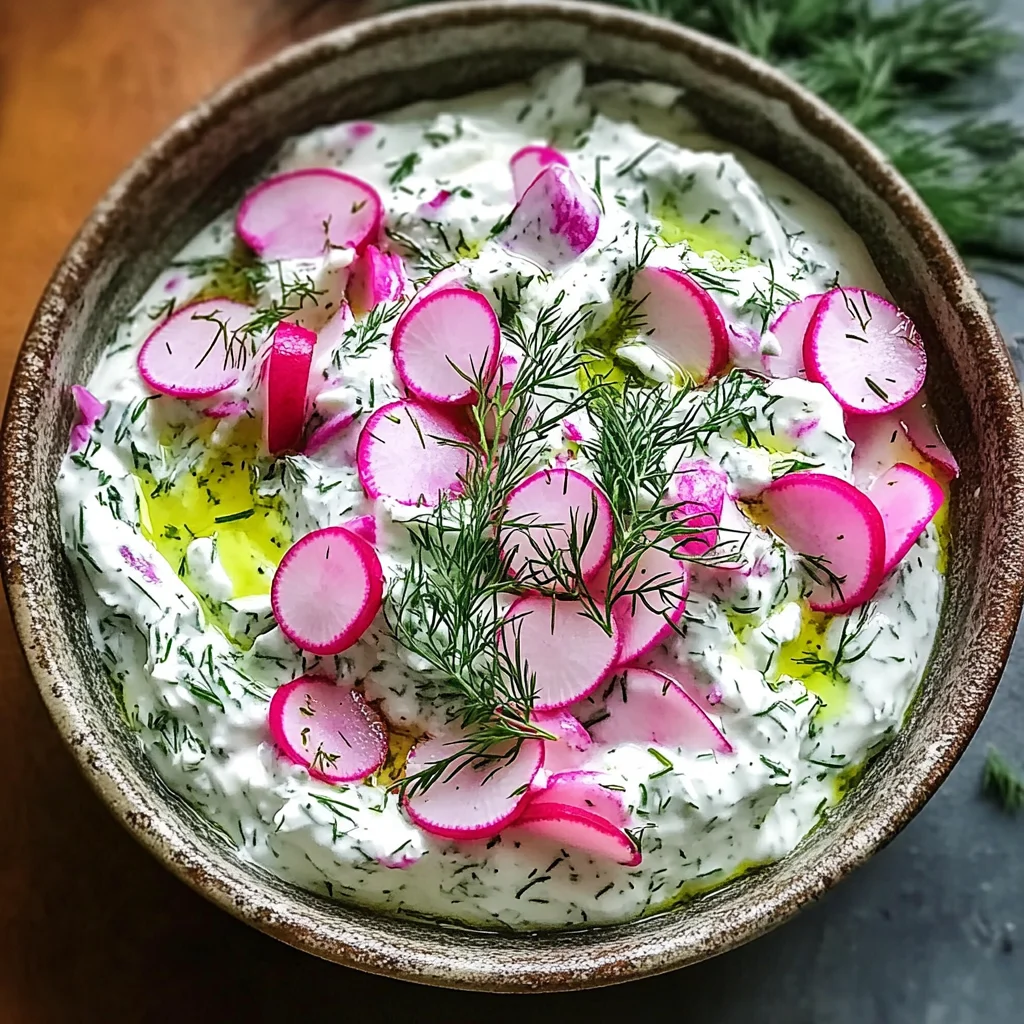 Tzatziki aux radis et herbes