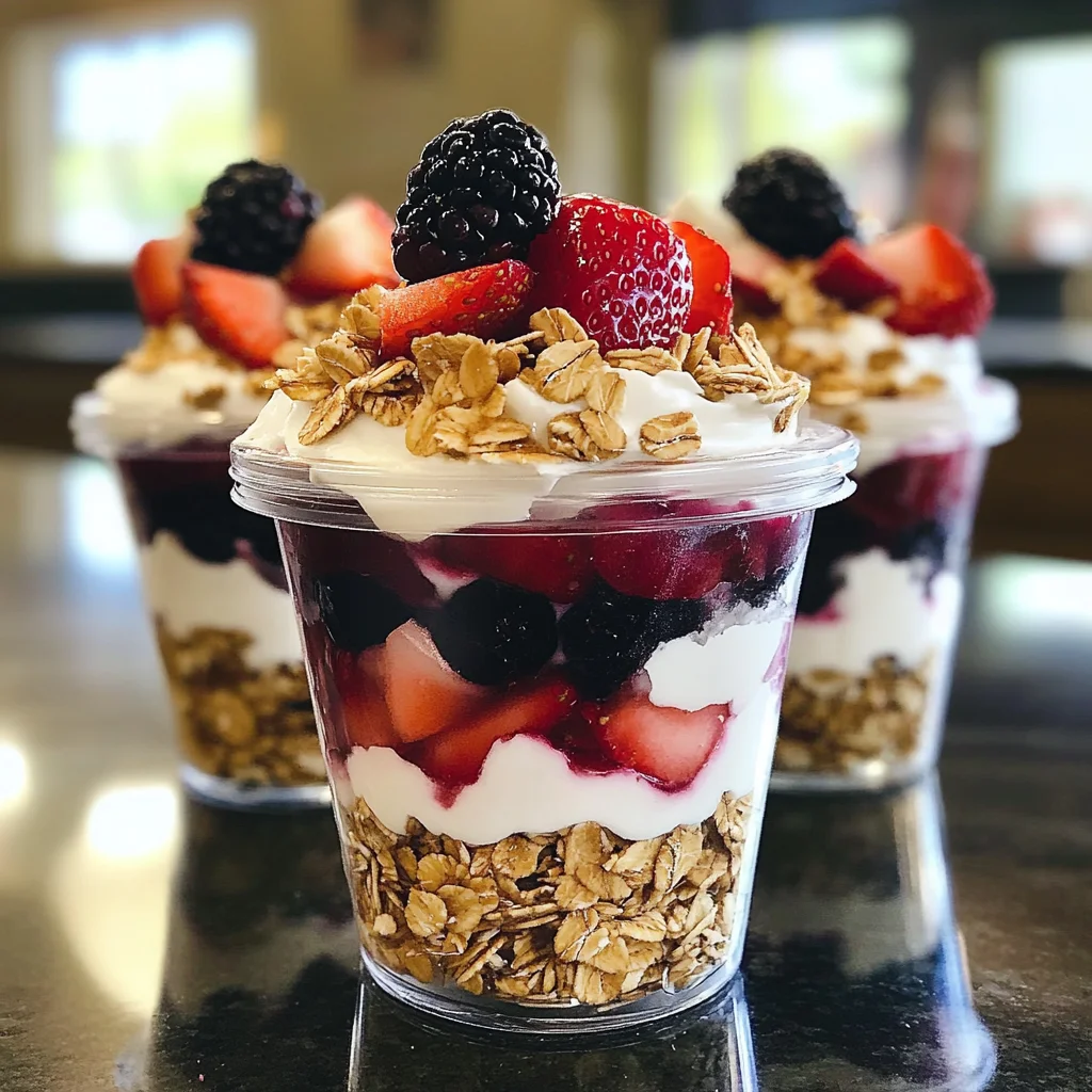 Verrines muesli aux fruits