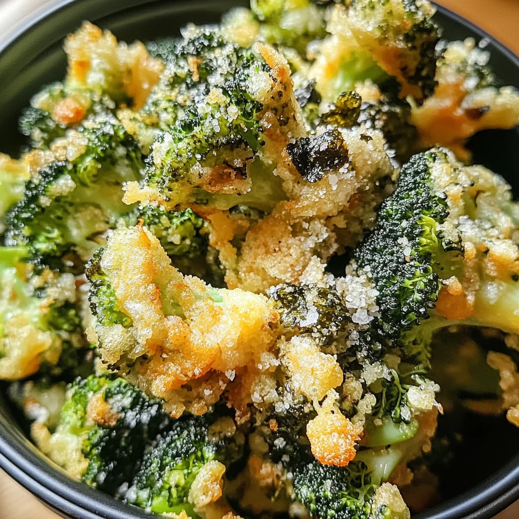 Brocoli croustillant au sel de nori