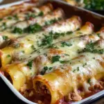 Cannellonis au boeuf et mozzarella