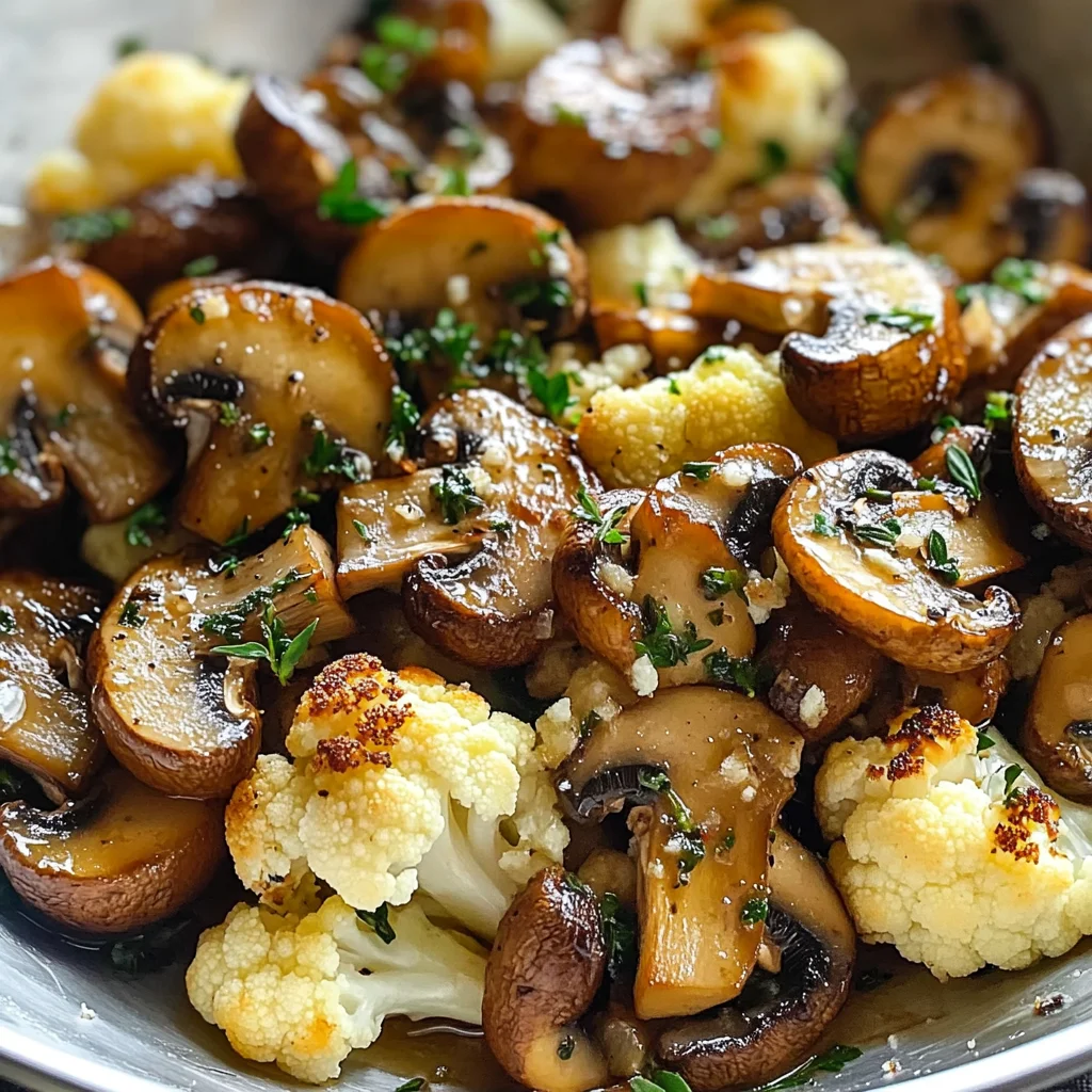 Champignons à l'ail poêlés