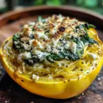 Courge farcie épinards fromage