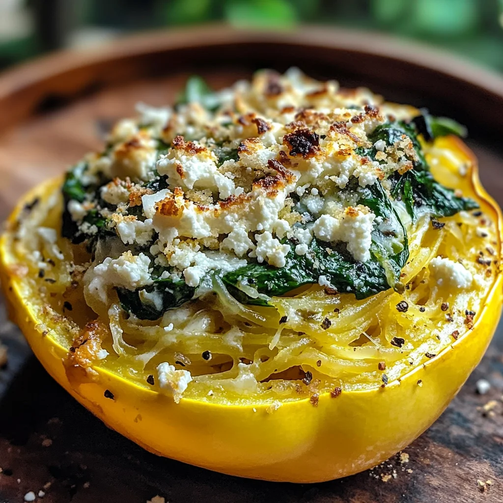Courge farcie épinards fromage