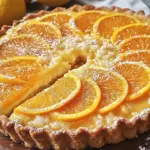 Crostata crema riso vaniglia agrumi