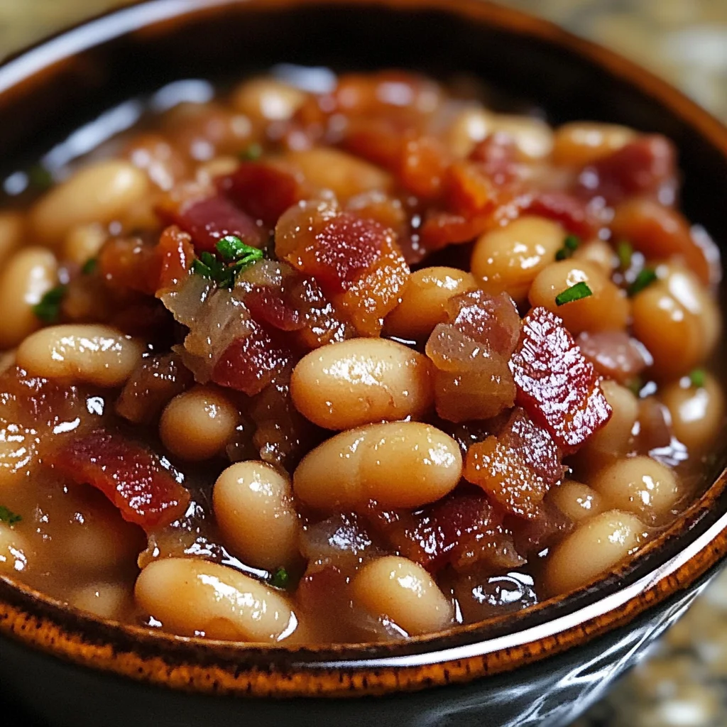 Fèves au lard maison savoureux