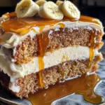 Gâteau banane caramel salé