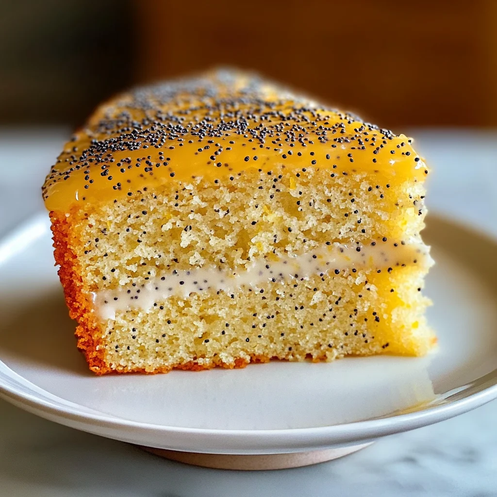 Gâteau citron pavot moelleux
