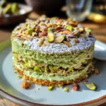Gâteau macaron pistache Ottolenghi