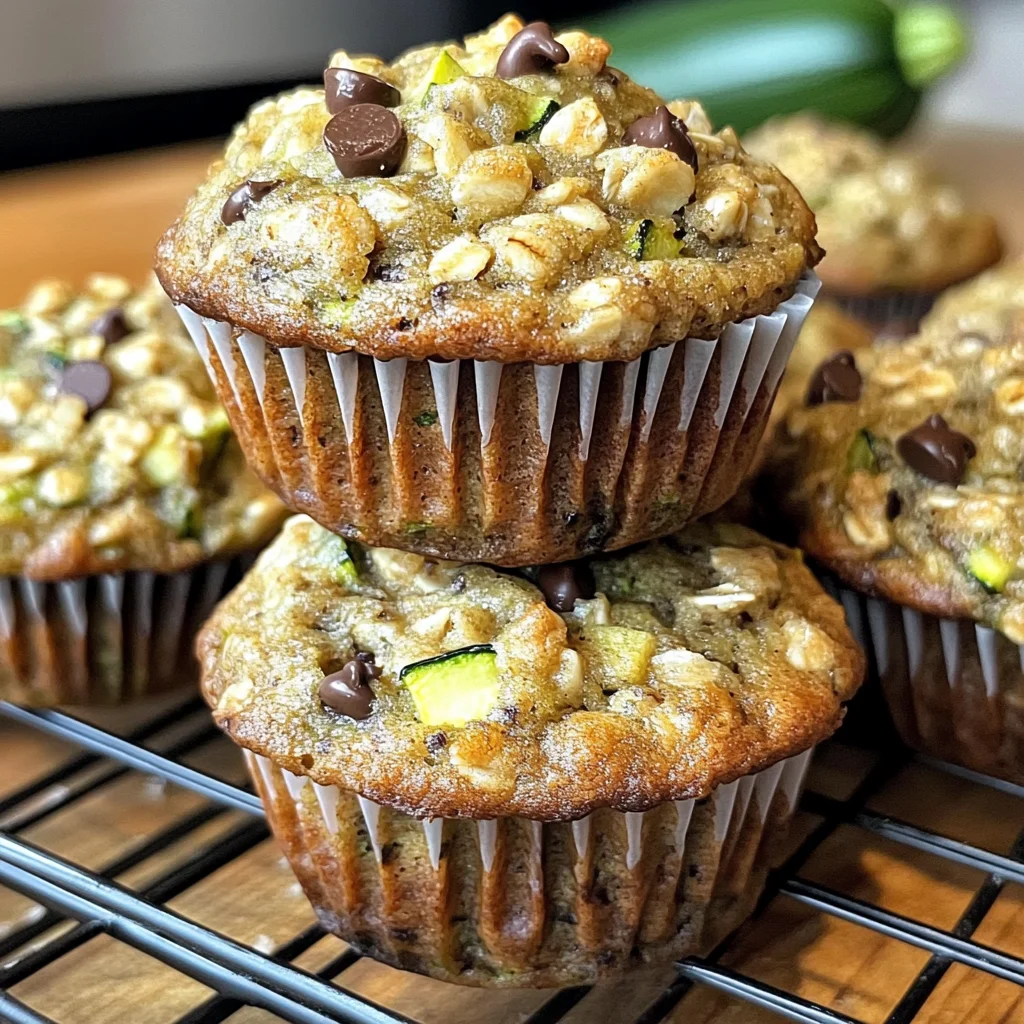 Muffins à l’avoine et courgettes