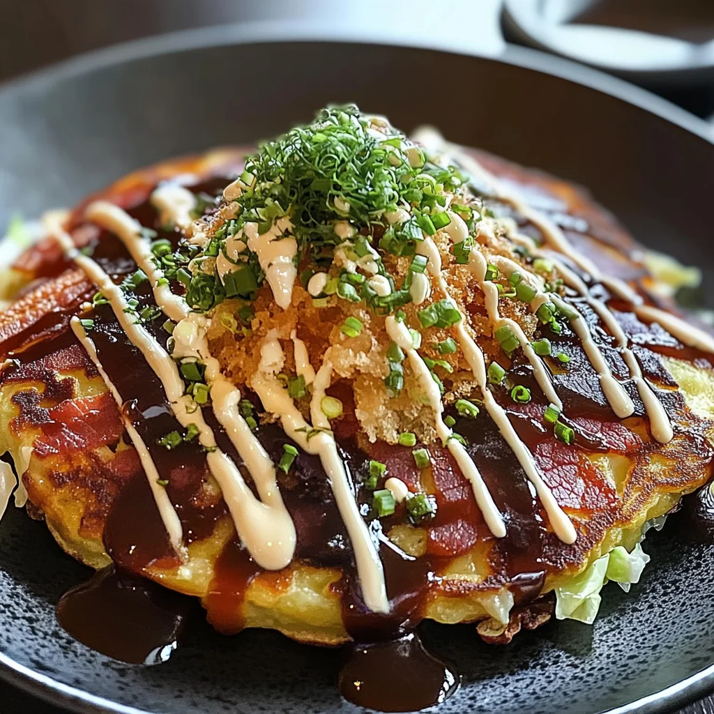 Okonomiyaki savoureuses crêpes nippones