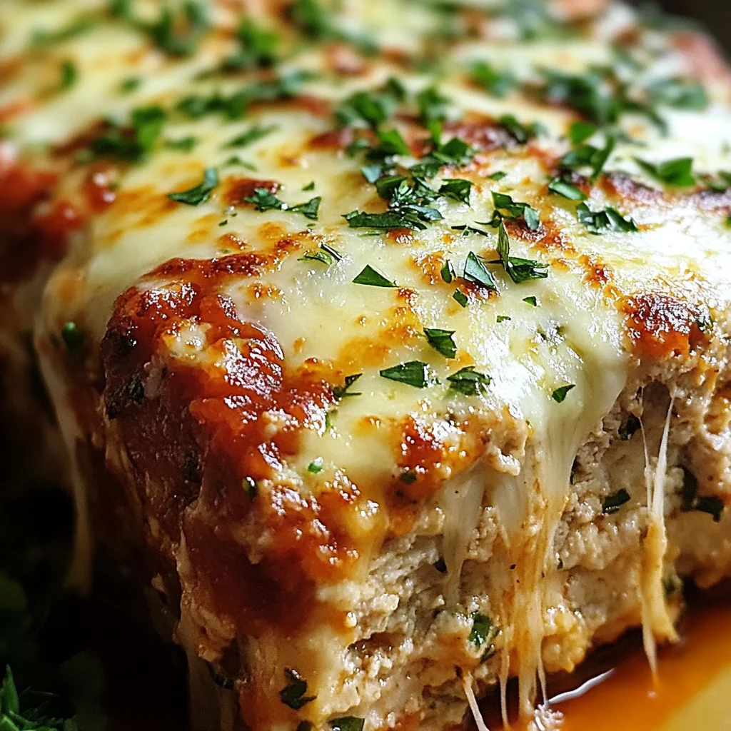 Pain de viande au poulet et Parmesan