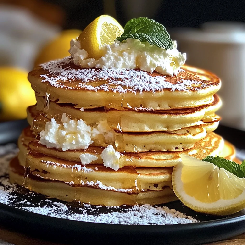Pancakes moelleux ricotta citron