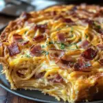 Quiche spirale aux spaghetti
