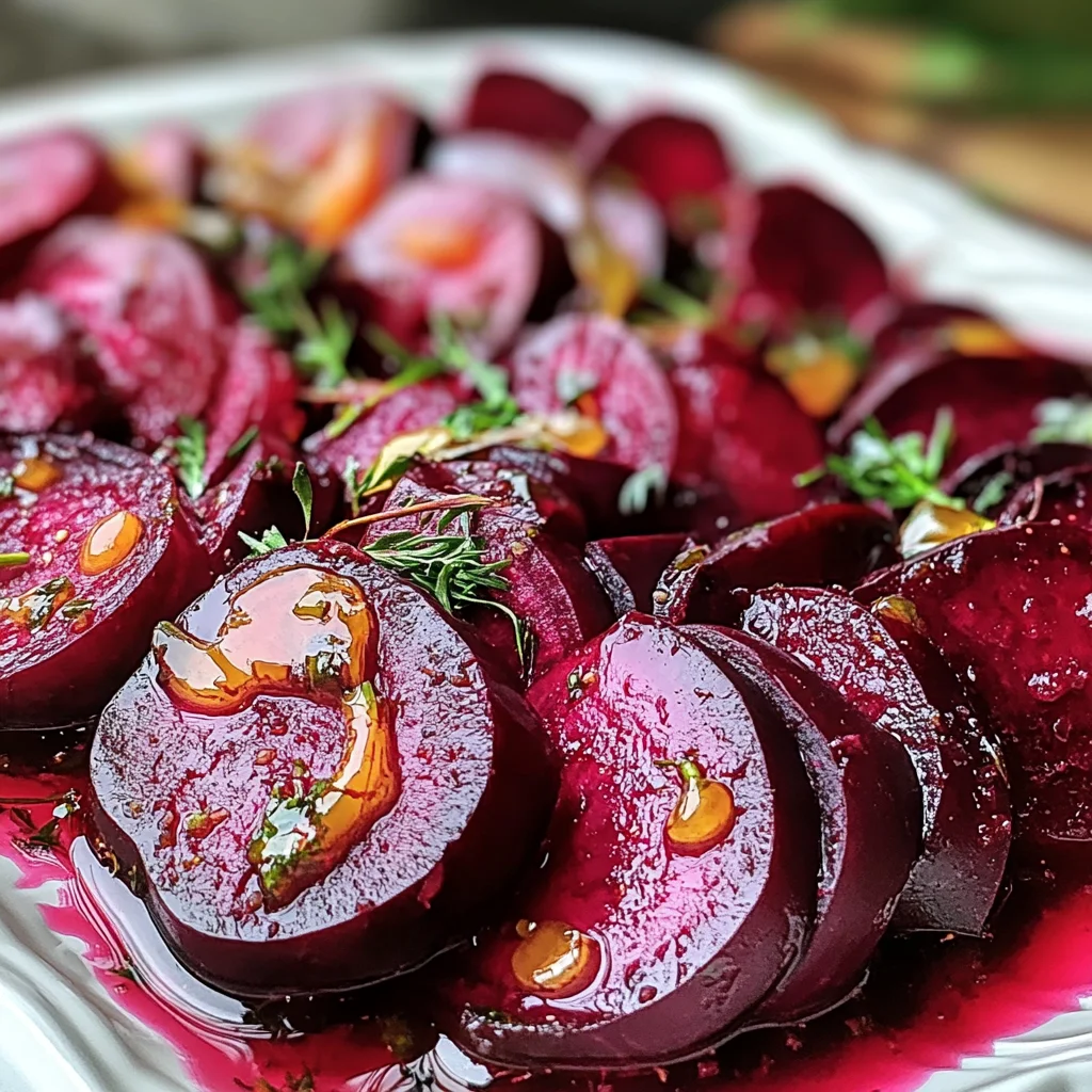 Salade de betteraves marinées