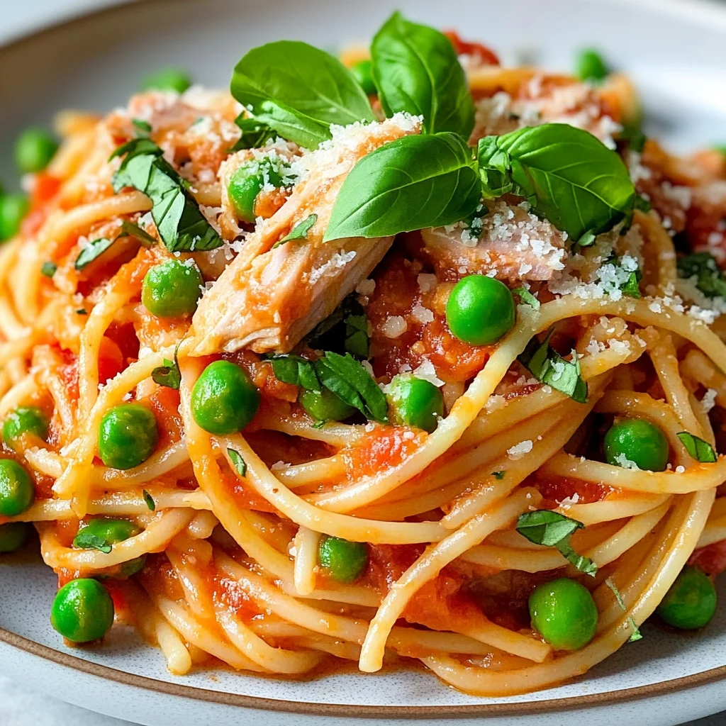Spaghetti au thon maison