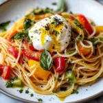 Spaghetti aux légumes burrata