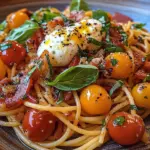 Spaghetti pomodorini guanciale