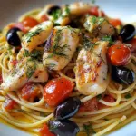 Spaghettis au poisson et aneth