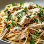 Spaghettis au poulet rôti