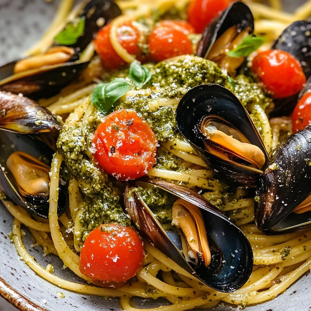 Spaghettis aux coquillages frais