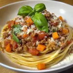 Spaghettis bolognaises au porc
