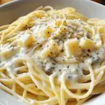 Spaghettis trois fromages fondants