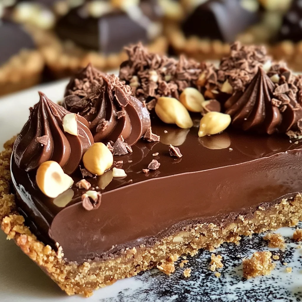 Tarte chocolat et sablé cacao