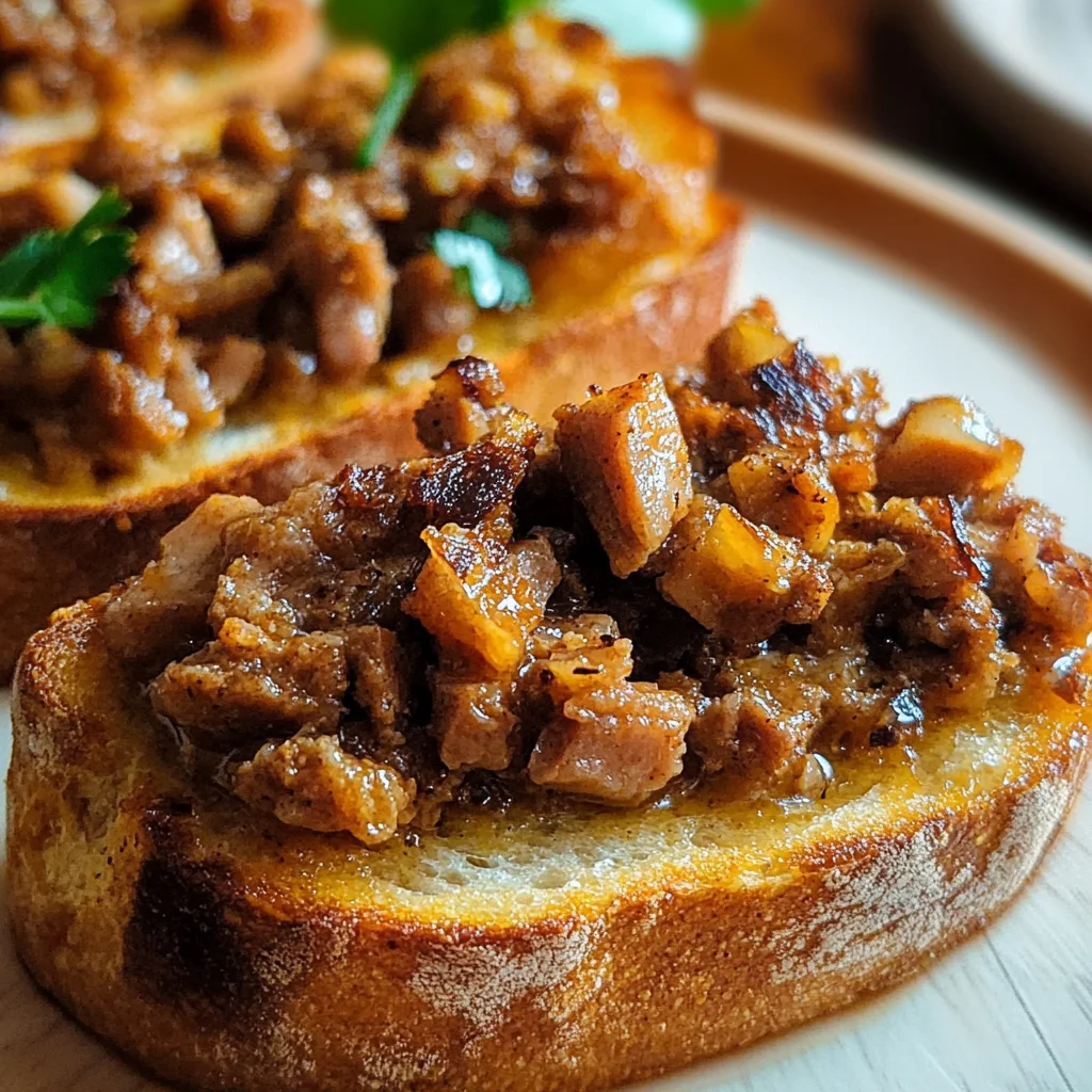 Toasts aux cretons savoureux
