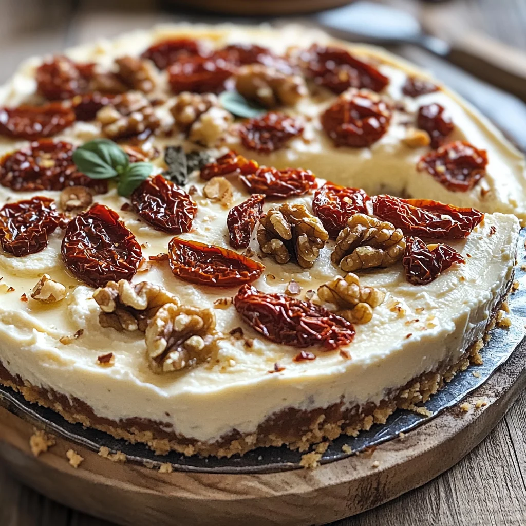 cheesecake ricotta noci pomodori secchi