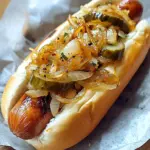 hot dog pesce cipolle cetriolini