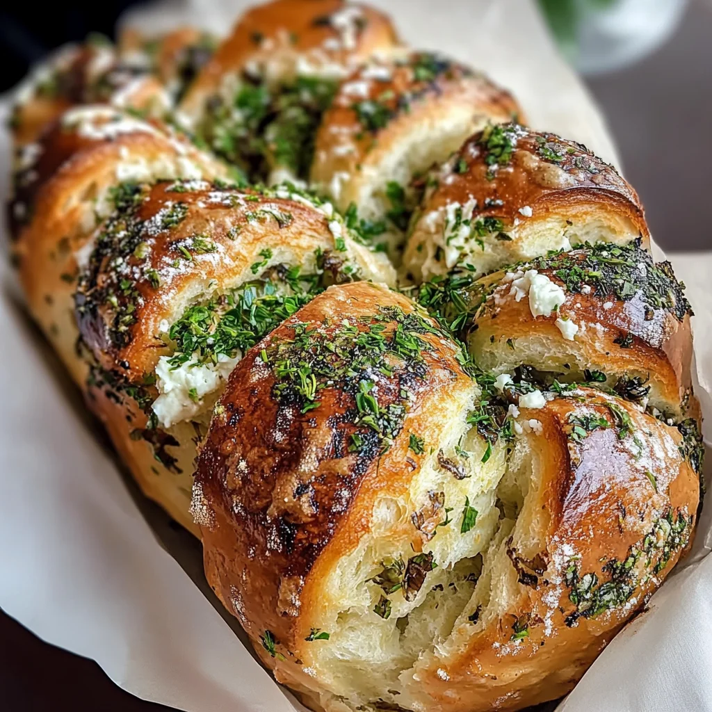 Babka salée fromage fines herbes