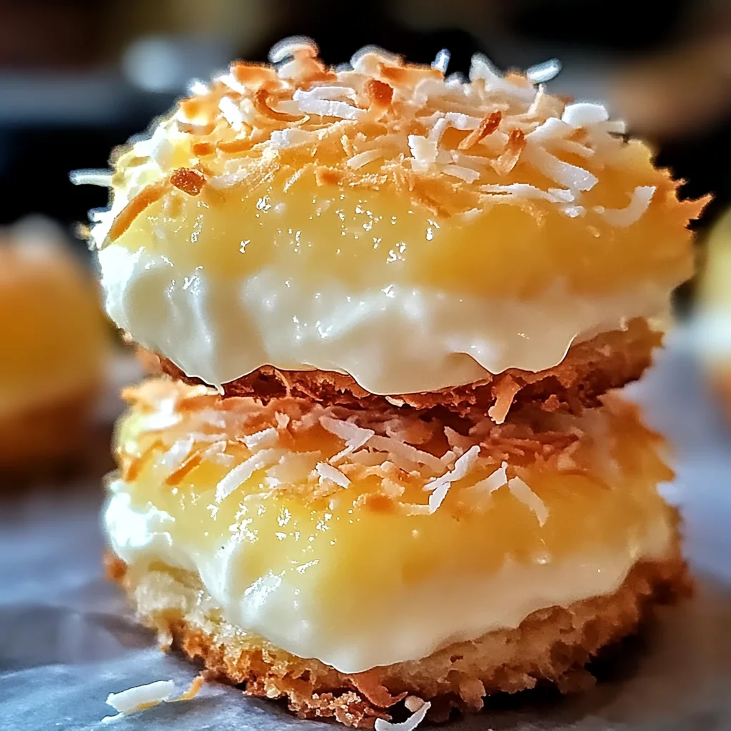 Biscuits citron à la noix de coco