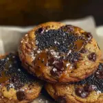 Biscuits sésame noir et chocolat