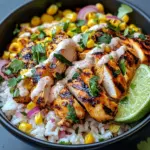 Bol de maïs poulet riz