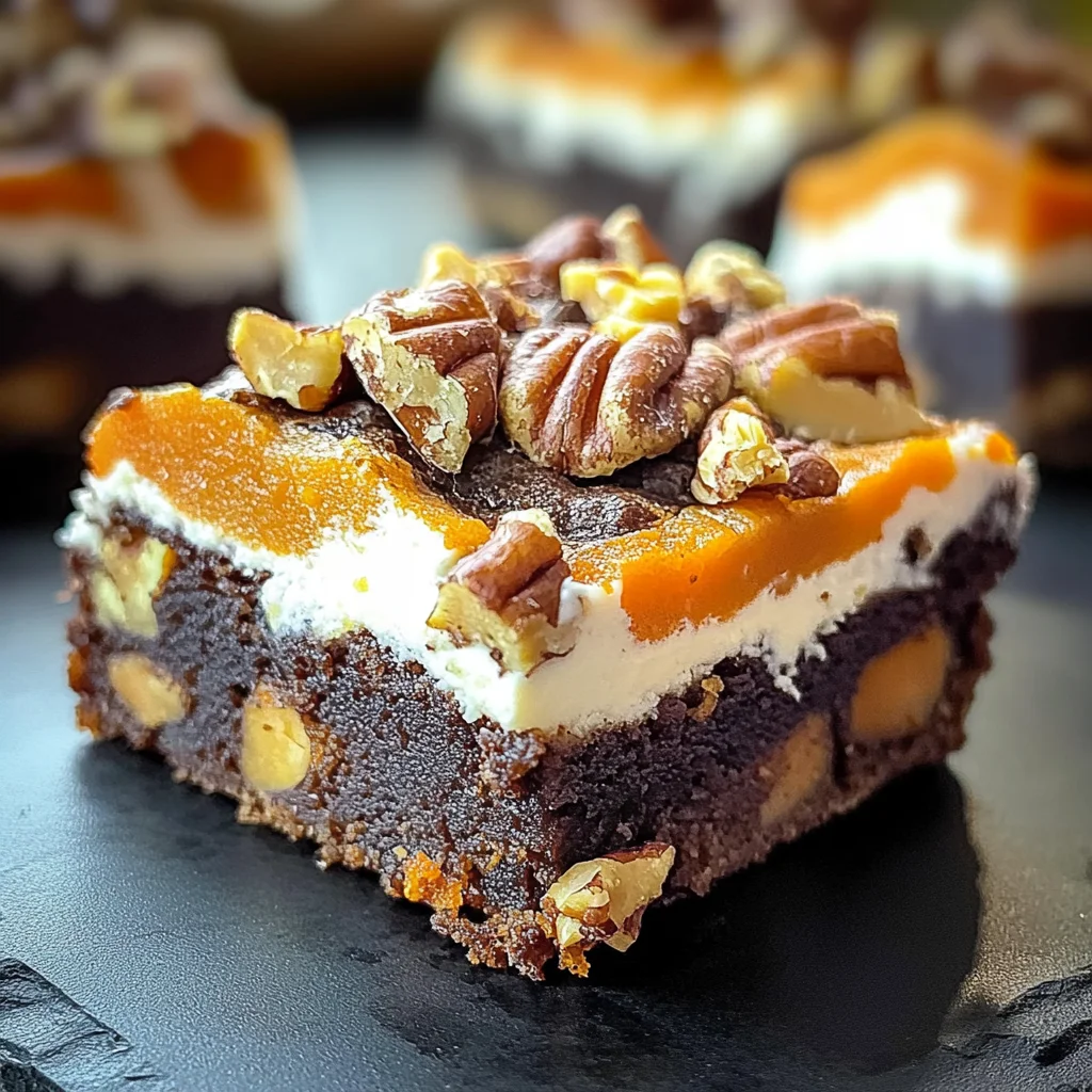 Brownie carotte chèvre noix