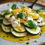 Carpaccio courgettes et chèvre