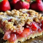 Carrés aux fraises gourmands
